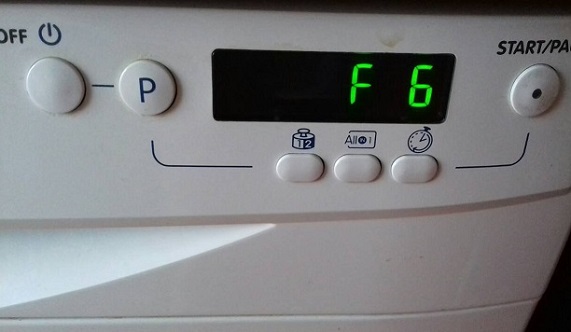 kod oshibok posudomoechnaya indesit